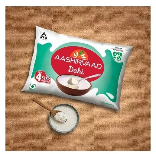Aashirvaad Svasti Pouch Curd - Zero Sugar, 390 g