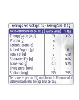 Metro Pouch Curd - No Added Sugar, 200 g