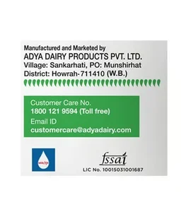Adya Dairy Pouch Curd - Thick & Creamy, 400 g