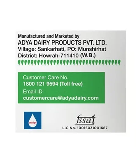 Adya Dairy Pouch Curd - Thick & Creamy, 400 g