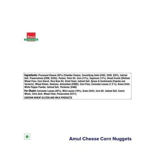 Amul Corn & Cheese Nuggets - Nuggets, 300 g