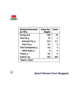 Amul Corn & Cheese Nuggets - Nuggets, 300 g