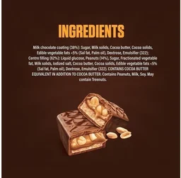 Snickers Nougat & Caramel Miniature Filled Bar Chocolate Pack - 9 pcs, Milk Chocolate, 103.5 g