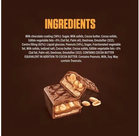 Snickers Nougat & Caramel Miniature Filled Bar Chocolate Pack - 9 pcs, Milk Chocolate, 103.5 g