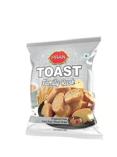 Pran Toast Family Rusk - Cholesterol Free, 200 g