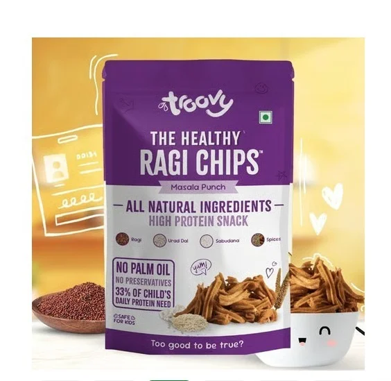 Troovy Healthy High Protein Ragi Chips - 70 g