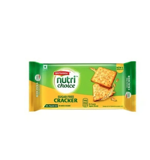 Britannia Nutrichoice Sugar Free Cracker - Cholesterol Free, 295 g