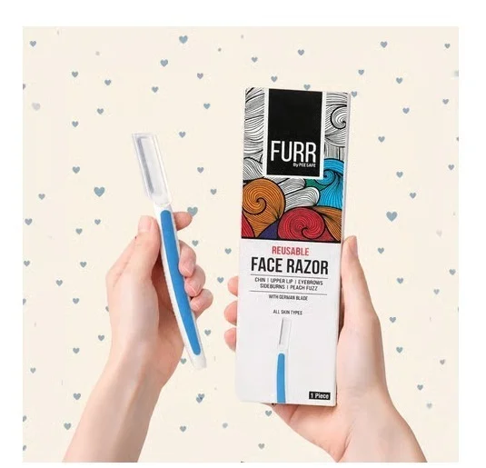 Furr By Pee Safe Reusable German Blade Face Razor - All Skin Types, 1 pc