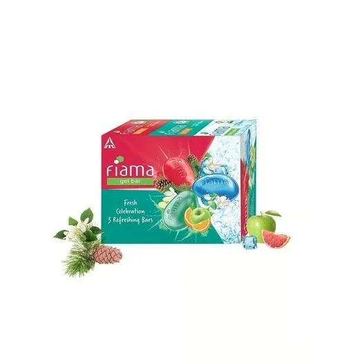 Fiama Celebration Gel Fresh Bathing Soap - Pack of 3 - Unisex, 3 x 125 g