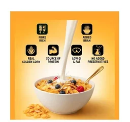 Bagrry's Corn Flakes Plus Original & Healthier (with Fibre Power) - Original and healthier, 300 g