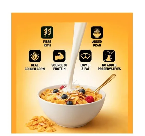 Bagrry's Corn Flakes Plus Original & Healthier (with Fibre Power) - Original and healthier, 300 g