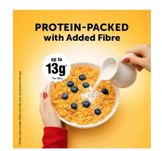 Bagrry's Corn Flakes Plus Original & Healthier (with Fibre Power) - Original and healthier, 300 g