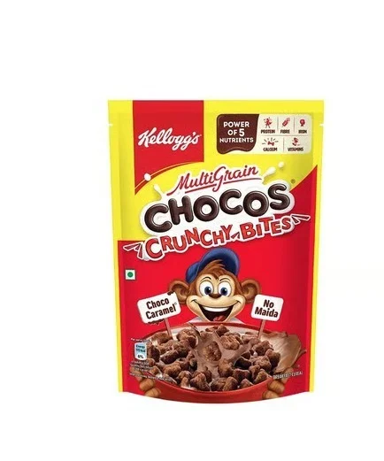 Kellogg's Chocos Crunchy Bites Kids Cereal - Chocolate, 375 g
