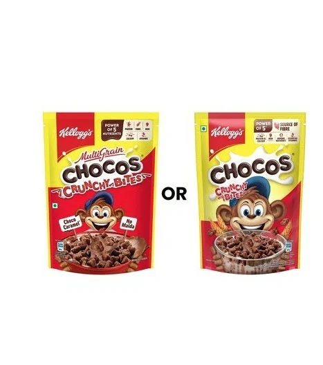 Kellogg's Chocos Crunchy Bites Kids Cereal - Chocolate, 375 g