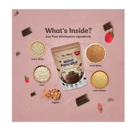 Me & Millets - Millets Pancake Mix - Chocolate, 150 g