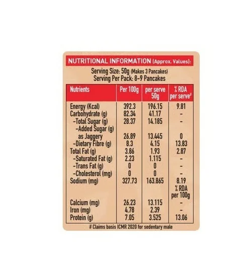 Me & Millets - Millets Pancake Mix - Chocolate, 150 g