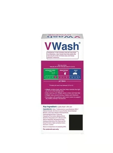 VWash Plus Expert Hygiene Intimate Wash - Sensitive Skin, 100 ml