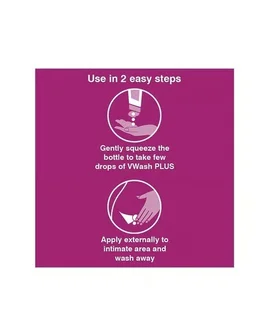 VWash Plus Expert Hygiene Intimate Wash - Sensitive Skin, 100 ml