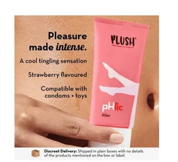 Plush Strawberry Flavoured Lubricant (for Men & Women) - Water Based, 50 ml