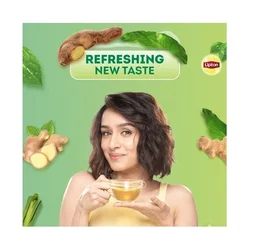 Lipton Lemongrass Ginger Green Tea Bags - Tea Bags, 25 pcs