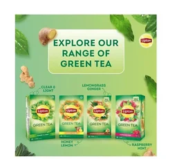 Lipton Lemongrass Ginger Green Tea Bags - Tea Bags, 25 pcs