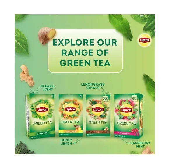 Lipton Lemongrass Ginger Green Tea Bags - Tea Bags, 25 pcs