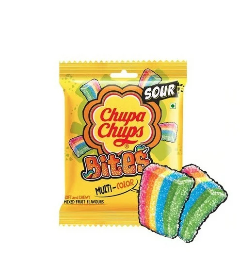 Chupa Chups Sour Bites Mixed Fruit Sour Candy - Mixed Fruit, 61.6 g