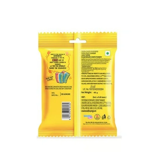 Chupa Chups Sour Bites Mixed Fruit Sour Candy - Mixed Fruit, 61.6 g