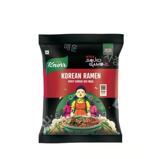 Knorr Korean Ramen Spicy Kimchi Veg Flavoured Instant Noodles - 96g