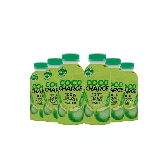 Wow! Coco Charge 100% Tender Coconut Water - 6 x 200 ml