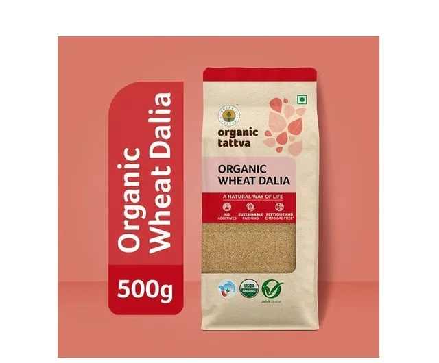 Organic Tattva Wheat Organic Daliya - 500 g