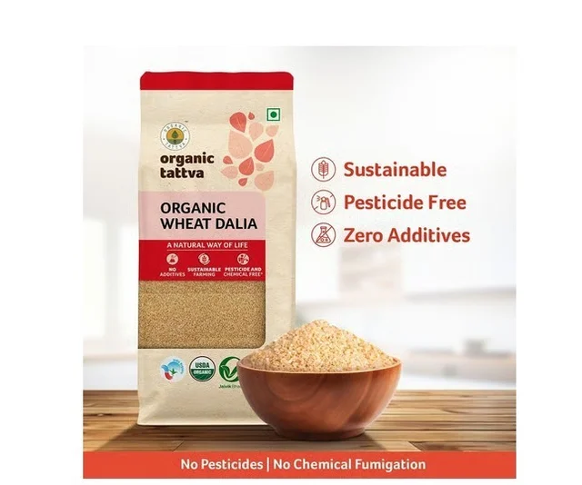Organic Tattva Wheat Organic Daliya - 500 g