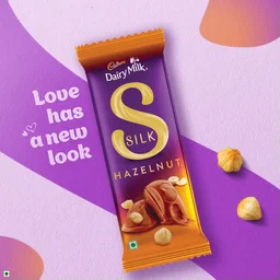 Cadbury Dairy Milk Silk Hazelnut Small Milk Chocolate Bar - 134g