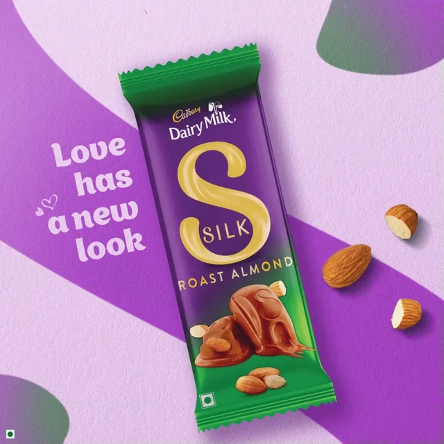 Cadbury Dairy Milk Silk Roast Almond Milk Chocolate Bar - 134g