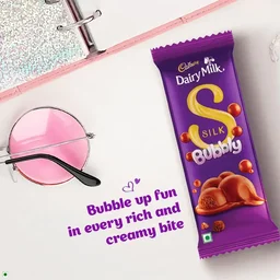 Cadbury Dairy Milk Silk Bubbly Small Milk Chocolate Bar - 46g