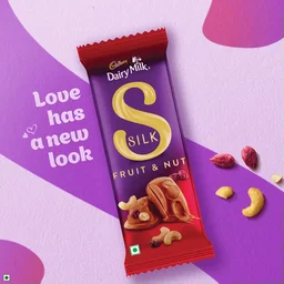 Cadbury Dairy Milk Silk Fruit & Nut Small Milk Chocolate Bar - 129g