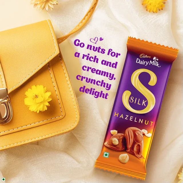Cadbury Dairy Milk Silk Hazelnut Small Milk Chocolate Bar - 134g