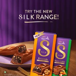 Cadbury Dairy Milk Silk Desserts Plum Cake Milk Chocolate Bar, 70 g - 70g