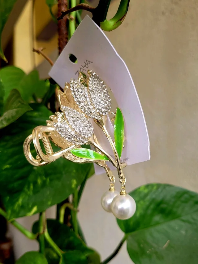 Tulip Flower Design Beautiful Korean Clip