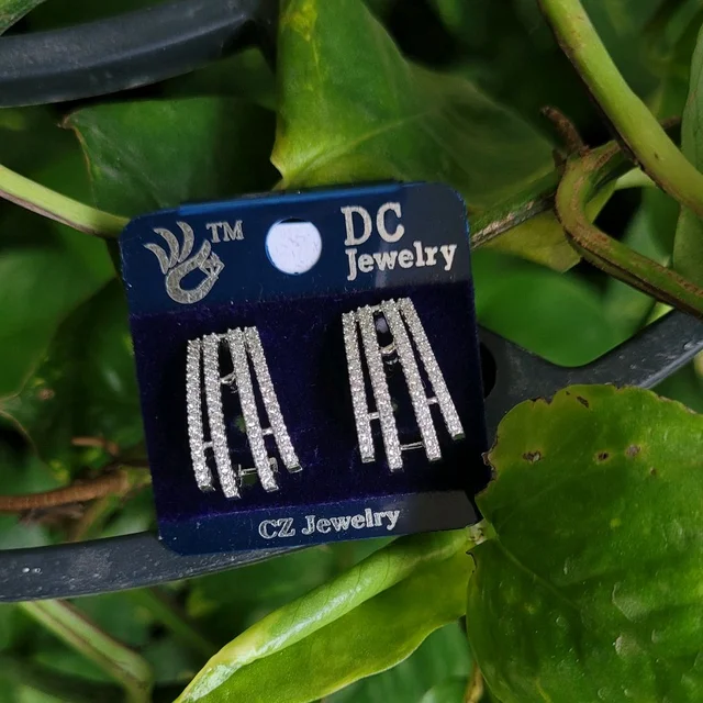 Rose Gold CZ Earring (DC) PDC090