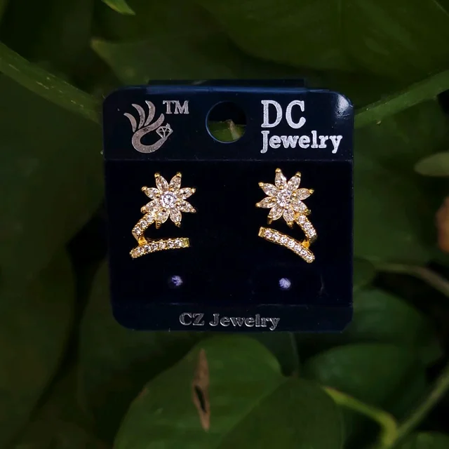 Rose Gold CZ Earring (DC) PDC096