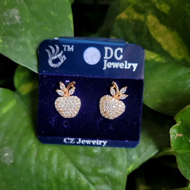 Rose Gold CZ Earring (DC) PDC097