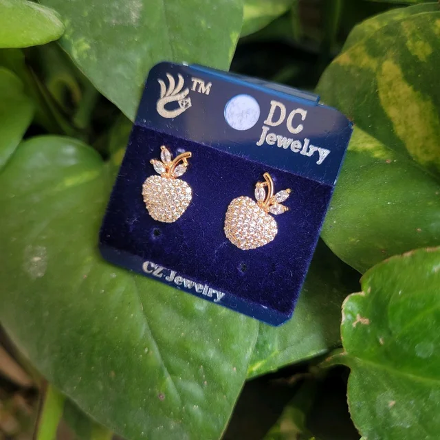 Rose Gold CZ Earring (DC) PDC097