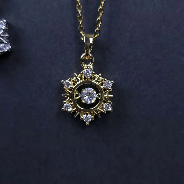Kiyu Ziyu Chain With Snow Flake Shape Locket - PKZ006