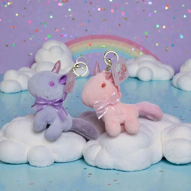 Premium Quality Plush Key Chain Unicorn 1Pc