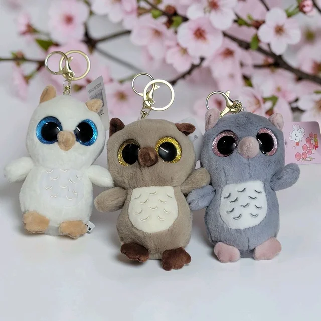 Premium Quality Plush Key Chain Owl 1Pc