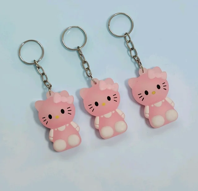 Kitty Keychain Pink 1Pc