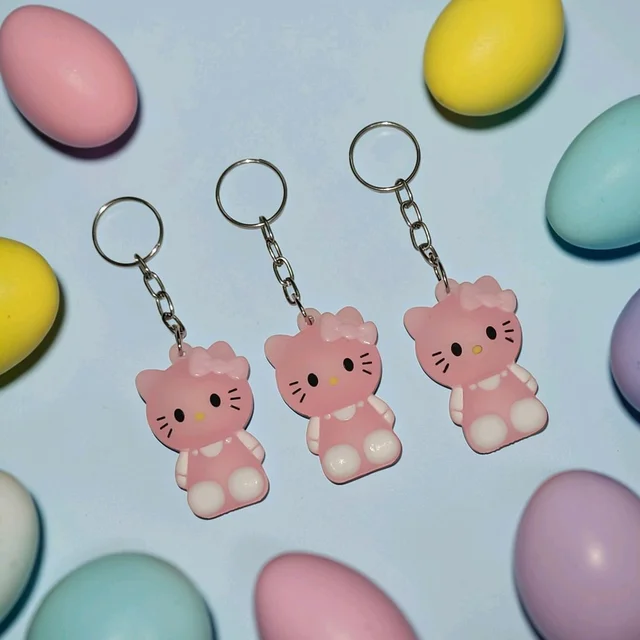 Kitty Keychain Pink 1Pc