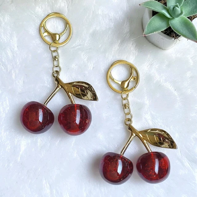 Super Premium Quality Cherry Keychain 1Pc