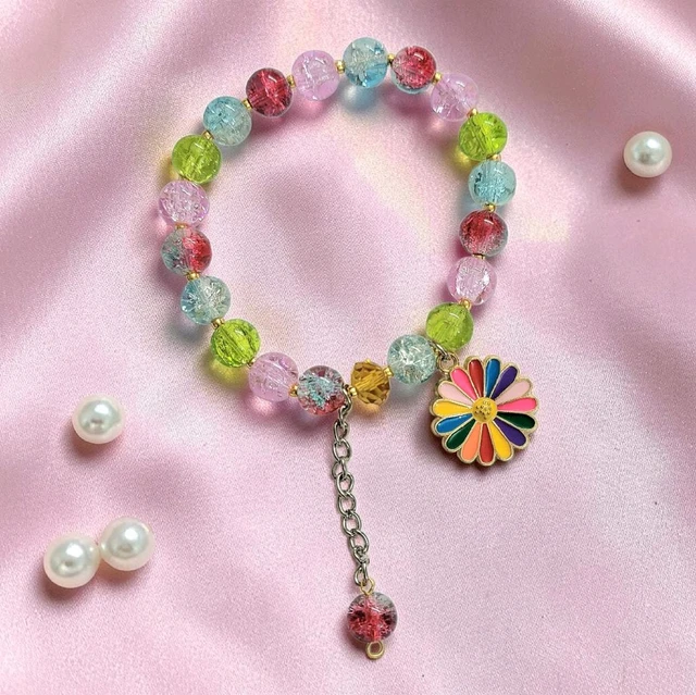 Cracked Beads Bracelet ( We Will Contact You To Choose Beads Color And Charm)
